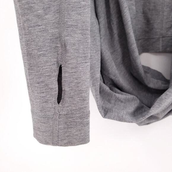 Lululemon Heather Gray Iconic Wrap Sweatshirt Medium EUC - Picture 9 of 11